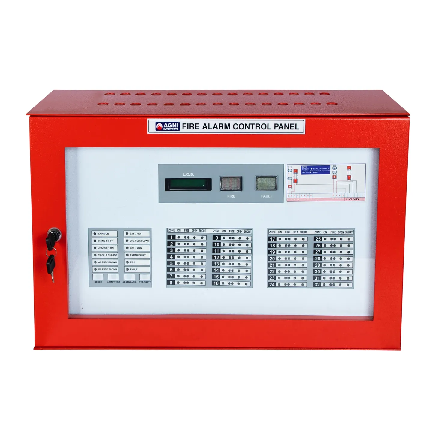 24 ZONE FIRE ALARM PANEL